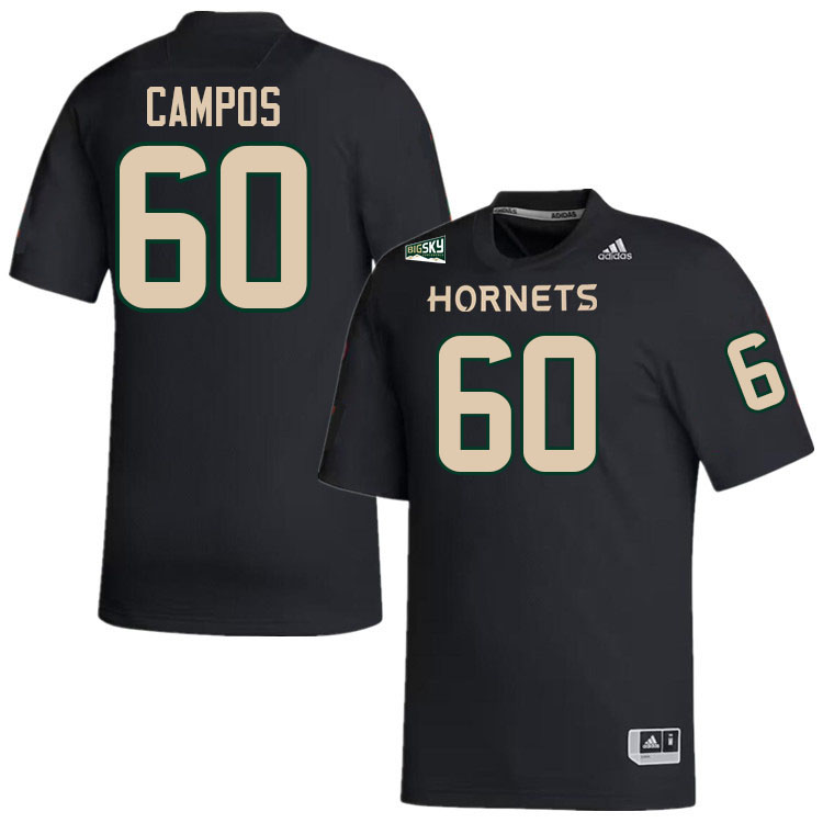 Sacramento State Hornets #60 AJ Campos College Football Jerseys Stitched Sale-Black